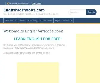 Englishfornoobs.com(EnglishforNoobs) Screenshot