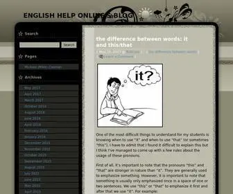 Englishhelponline.me(English Help Online's Blog) Screenshot