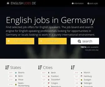 EnglishJobs.de(English-speaking jobs in Germany) Screenshot