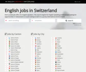 EnglishJobsearch.ch(English-speaking jobs in Switzerland) Screenshot