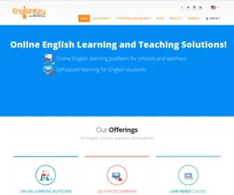 Englishkey.com(Online English Learning Solutions for Teachers and Students) Screenshot