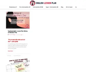 Englishlessonplan.co.uk(English Lesson Plan with videos for ESL EFL teachers) Screenshot