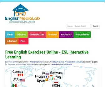 Englishmedialab.com(ESL) Screenshot