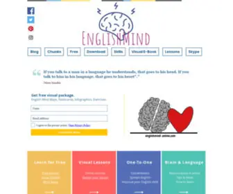 Englishmind-Online.com(English Lessons Online and Free Materials) Screenshot