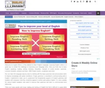 Englishmirror.com(English learning course online free. English Mirror) Screenshot
