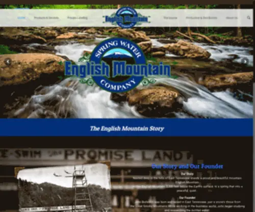 Englishmountainh2O.com(English Mountain Spring Water Dandridge Smoky Mountains) Screenshot