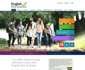 Englishnewzealand.co.nz(Study English at an English Language School in New Zealand) Screenshot