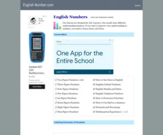 Englishnumber.com(English Numbers) Screenshot