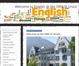 Englishoms.ch(English at the oms st ursula in brig) Screenshot
