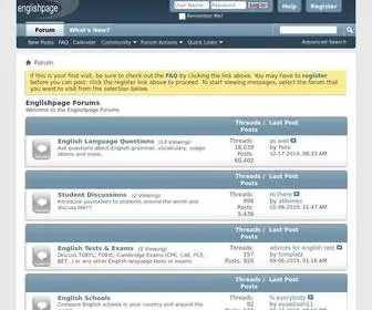 Englishpage.net(Englishpage Forums) Screenshot