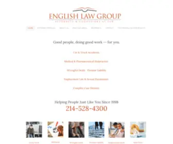 Englishpllc.com(Trial Attorneys Texas) Screenshot