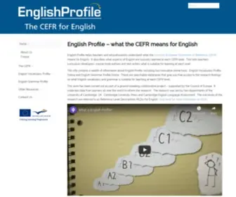 Englishprofile.org(English Profile) Screenshot
