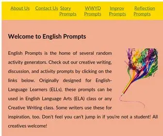 Englishprompts.com(English Prompts) Screenshot