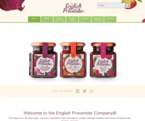 Englishprovender.com(Award winning food) Screenshot