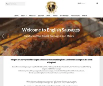 Englishsausages.com(Gluten Free English Sausages and Continental Sausages) Screenshot