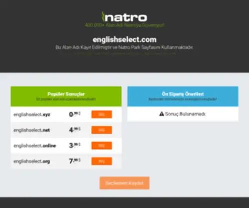 Englishselect.com(Premium Park Sayfas) Screenshot