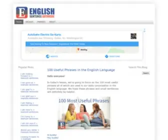 Englishsentencedatabase.com(English Sentence Database) Screenshot