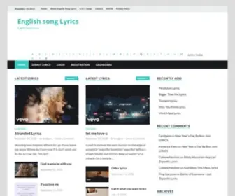 Englishsonglyrics.com(English song Lyrics) Screenshot