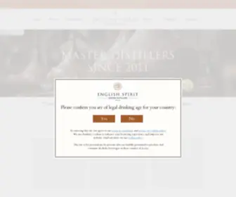 Englishspirit.uk(The UK's original small batch distillers) Screenshot