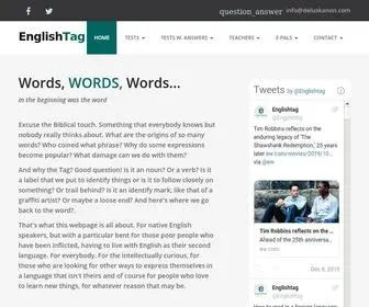 Englishtag.com(English Language Internet Resources) Screenshot