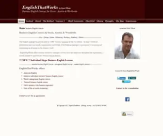 Englishthatworks.com(Business English Lessons) Screenshot