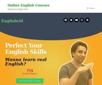 Englishvidcourses.com(Learning English) Screenshot