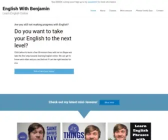 Englishwithbenjamin.com(English With Benjamin) Screenshot