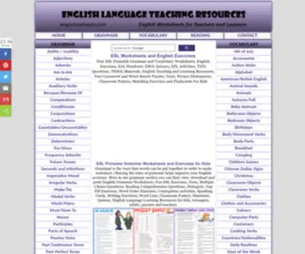Englishwsheets.com(ESL Worksheets English Exercises) Screenshot