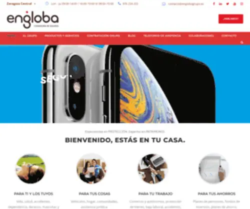 Englobagrupo.es(Engloba Correduria de seguros en Zaragoza) Screenshot