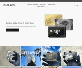 Engravencard.com(Engraven Card Co) Screenshot