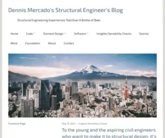 Engrdennisbmercado.com(Structural Engineering Experiences Told Over A Bottle of Beer) Screenshot