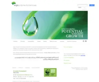 Engropolymer.com(Engro Polymer & Chemicals Limited) Screenshot
