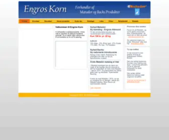 Engroskorn.dk(Forside) Screenshot