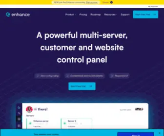 Enhance.com(Hosting Control Panel) Screenshot