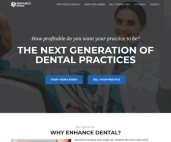 Enhancedds.com(The mission of Enhance Dental) Screenshot