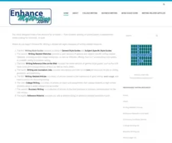 Enhancemywriting.com(This site) Screenshot