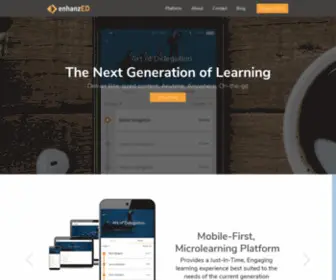 Enhanzed.com(Learning Platform for your remote workspace) Screenshot