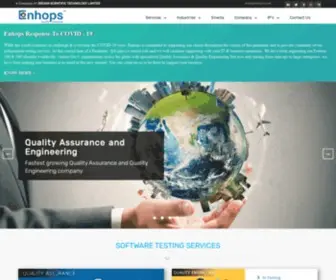 Enhops.com(Software Testing Services) Screenshot