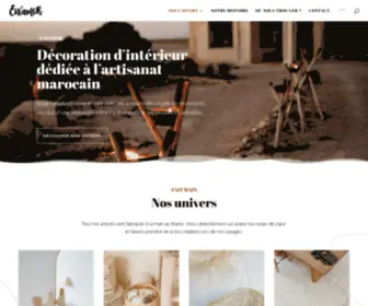 Eniamor.com(Boutique de décoration marocaine à Nantes) Screenshot