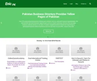 Enic.pk(Pakistan Business Directory and Yellow Pages) Screenshot