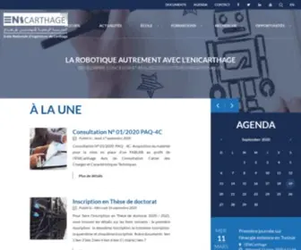 Enicarthage.rnu.tn(L'Ecole Nationale d’Ingénieurs de Carthage (ENICarthage)) Screenshot