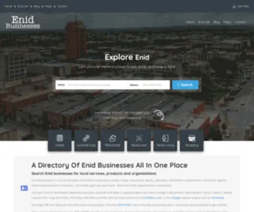 Enidbusinesses.com(Enid Businesses) Screenshot