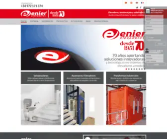 Enier.com(Enier elevadores) Screenshot