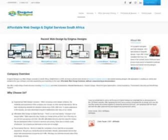 Enigma-Designs.co.za(Affordable Web Design & Digital Services South Africa) Screenshot