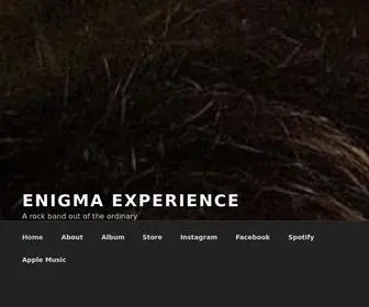 Enigma-Experience.com(A rock band out of the ordinary) Screenshot