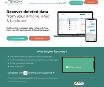 Enigma-Recovery.com(Recover deleted data from mobile devices) Screenshot