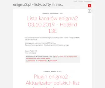 Enigma2.pl(Dotclear) Screenshot