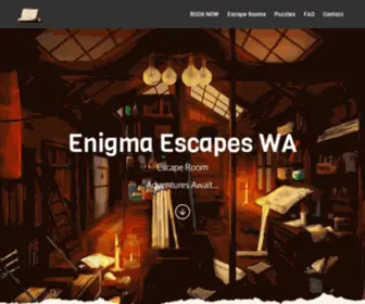 Enigmaescapeswa.com(Tacoma's Highest Rated Escape Room) Screenshot
