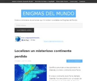 Enigmasdelmundo.com(Enigmas del Mundo) Screenshot