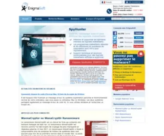 Enigmasoftware.fr(Supprimer les logiciels espions & les logiciels malveillants avec SpyHunter) Screenshot